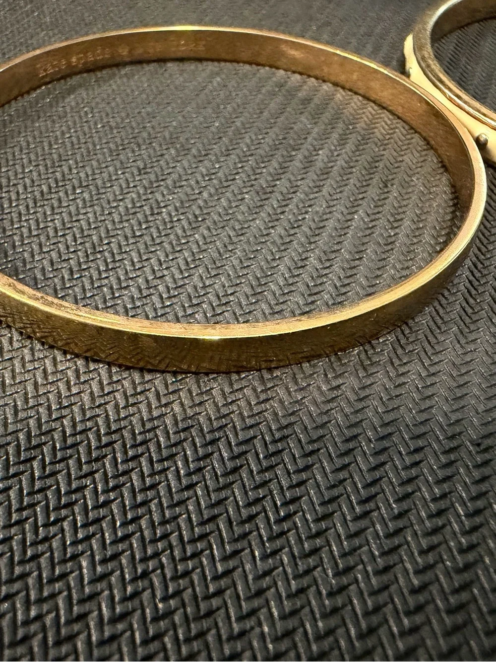 Kate Spade Gold-Tone Women's Bangle Bracelets - Set of 2 - Read —